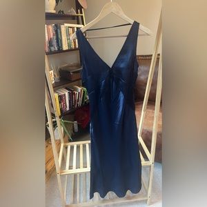 ASOS cowl back satin midi dress